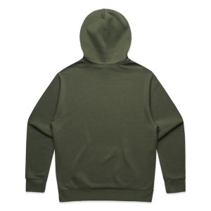 men's relax hoodie khaki back
