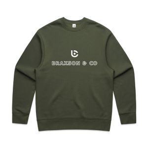 men's relax sweatshirt khaki