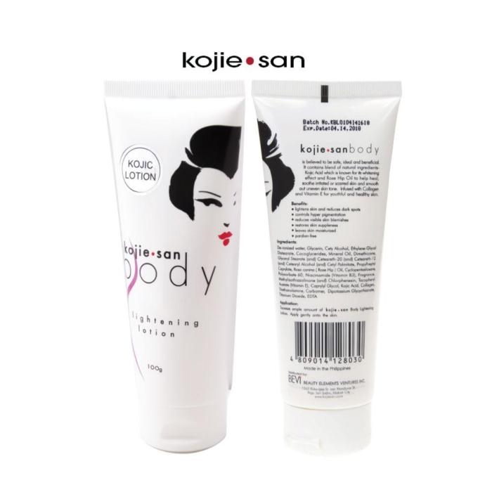 kojie body lightening lotion 100g skin whitening brightening collagen kojic acid kojie body lightening lotion 100g skin whitening brightening collagen kojic acid