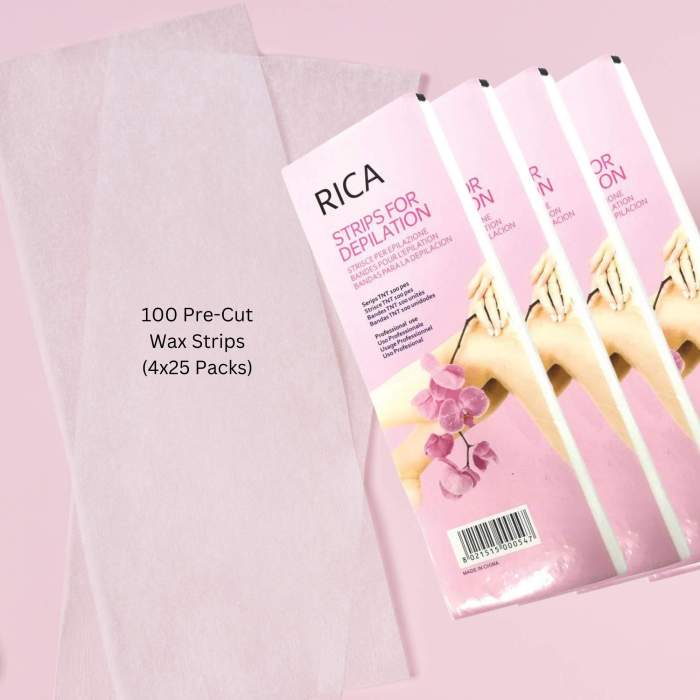 waxing kit digital wax warmer + 100g wax cartridge + 100x pre cut strips pack waxing kit digital wax warmer + 100g wax cartridge + 100x pre cut strips pack