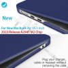 15 inch air 2023 macbook air matte case a2941 m2 chip hard shell case keyboard cover blue