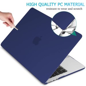 15 inch air 2023 macbook air matte case a2941 m2 chip hard shell case keyboard cover blue