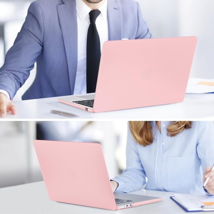15 inch air 2023 macbook air matte case a2941 m2 chip hard shell case keyboard cover sold pink