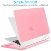 15 inch air 2023 macbook air matte case a2941 m2 chip hard shell case keyboard cover pink