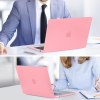 15 inch air 2023 macbook air matte case a2941 m2 chip hard shell case keyboard cover pink