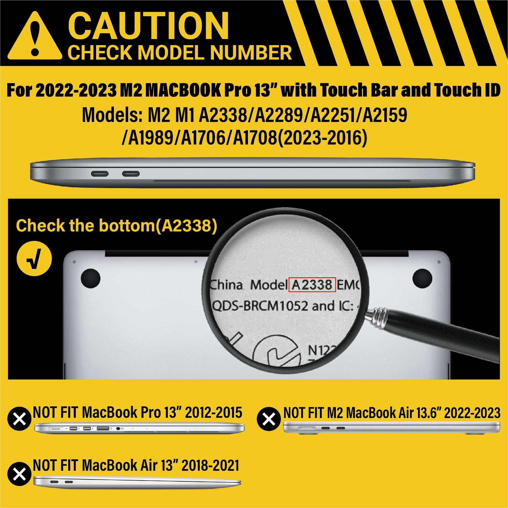 suitable for hot pink macbook pro 13 inch case 2016 2023 m1 m2 a2338 a2289 a2251 a2159 hard shell case keyboard cover