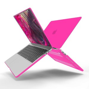 suitable for hot pink macbook pro 13 inch case 2016 2023 m1 m2 a2338 a2289 a2251 a2159 hard shell case keyboard cover