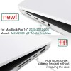 suitable for macbook pro 16 inch case 2023 2022 2021 m2 a2780 a2485 m1 pro/max hard shell case keyboard cover white suitable for macbook pro 16 inch case 2023 2022 2021 m2 a2780 a2485 m1 pro/max hard shell case keyboard cover white