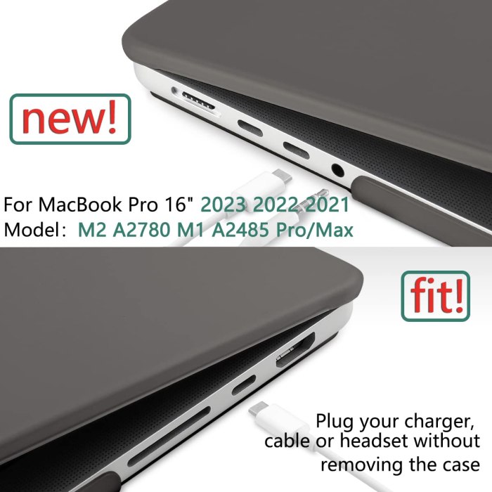 suitable for macbook pro 16 inch case 2023 2022 2021 m2 a2780 a2485 m1 pro/max hard shell case keyboard cover grey suitable for macbook pro 16 inch case 2023 2022 2021 m2 a2780 a2485 m1 pro/max hard shell case keyboard cover grey