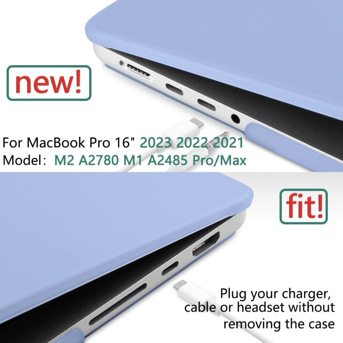 suitable for macbook pro 16 inch case 2023 2022 2021 m2 a2780 a2485 m1 pro/max hard shell case keyboard cover