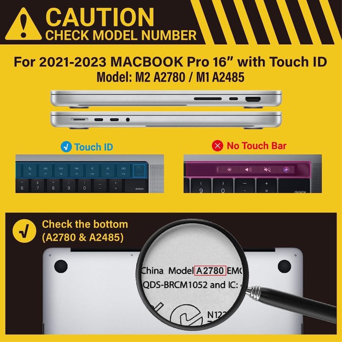 suitable for macbook pro 16 inch case 2023 2022 2021 m2 a2780 a2485 m1 pro/max hard shell case keyboard cover pink