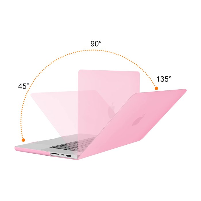 suitable for macbook pro 16 inch case 2023 2022 2021 m2 a2780 a2485 m1 pro/max hard shell case keyboard cover pink