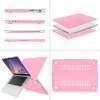 suitable for macbook pro 16 inch case 2023 2022 2021 m2 a2780 a2485 m1 pro/max hard shell case keyboard cover pink