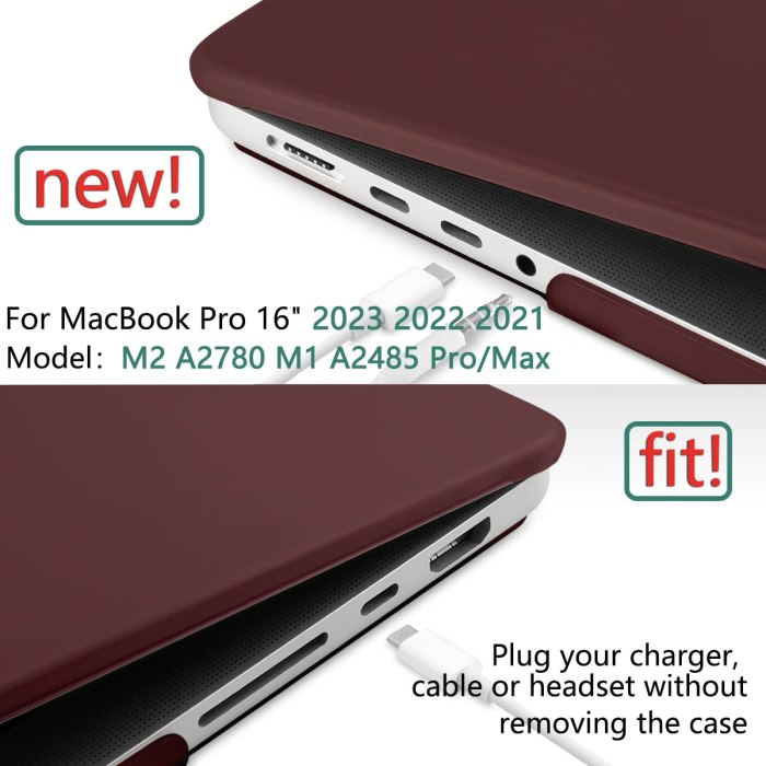 suitable for macbook pro 16 inch case 2023 2022 2021 m2 a2780 a2485 m1 pro/max hard shell case keyboard cover wine red suitable for macbook pro 16 inch case 2023 2022 2021 m2 a2780 a2485 m1 pro/max hard shell case keyboard cover wine red