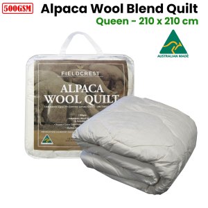 500gsm alpaca wool blend quilt queen