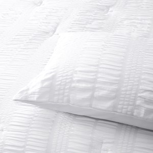 accessorize seersucker white 3 piece polyester comforter set queen accessorize seersucker white 3 piece polyester comforter set queen