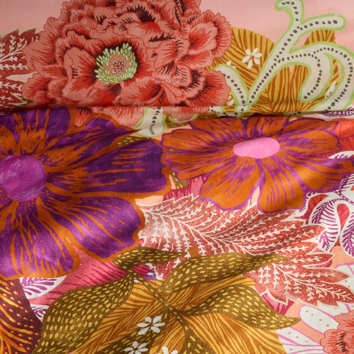 oilily livia multi cotton floral quilt cover set queen oilily livia multi cotton floral quilt cover set queen