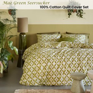 bedding house mae green seersucker cotton quilt cover set queen bedding house mae green seersucker cotton quilt cover set queen