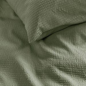 bedding house summer green seersucker cotton quilt cover set queen