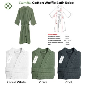 j elliot home camila cotton waffle bath robe chive j elliot home camila cotton waffle bath robe chive