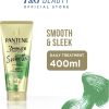 pantene 3 minute miracle smooth and sleek deep conditionining treatment for frizzy hair, 400ml