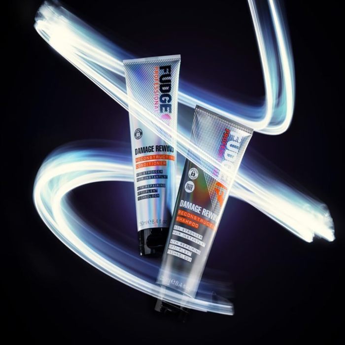 fudge professional damage rewind, hair repairing shampoo, 90 percent stronger hair instantly 250 ml