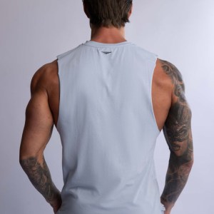 hard hitters men's crew cotton tank steel blue x large