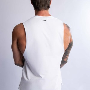 hard hitters men's crew cotton tank white x large