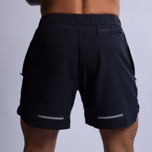 hard hitters men's pro tech performance shorts black x large