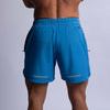 hard hitters men's pro tech performance shorts myokonos blue medium hard hitters men's pro tech performance shorts myokonos blue medium