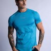 hard hitters pro tech performance tee mykonos blue x large