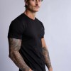 hard hitters slim fit cotton tee black x large