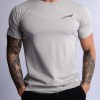 hard hitters slim fit cotton tee silver blue x large