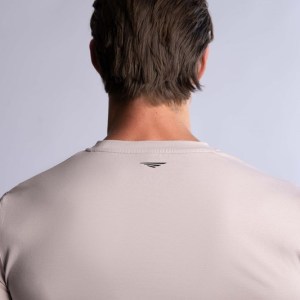hard hitters slim fit cotton tee taupe x large