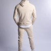 hard hitters slim fit terry hoodie beige x large