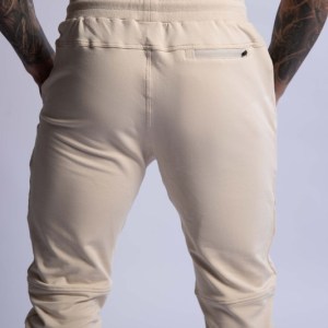 hard hitters slim fit terry joggers beige x large