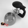 borosilicate glass stainless steel moka pot coffee maker italian espresso 6cups