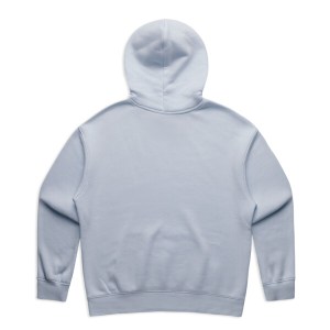 women's relax hoodie light blue back