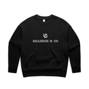 women's relax sweatshirt black