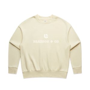 women's relax sweatshirt cream