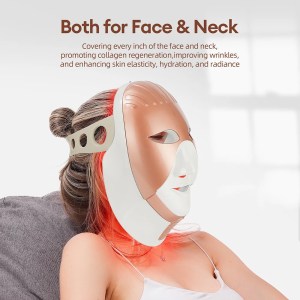 Foreverlily Mascarilla facial LED Wireless 7 Colors Photon Skin Care Beauty Machine Masque pour le visage 4