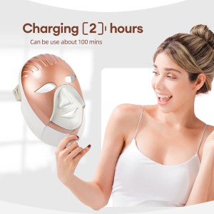 Foreverlily Mascarilla facial LED Wireless 7 Colors Photon Skin Care Beauty Machine Masque pour le visage 3