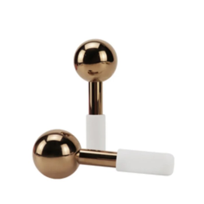 Rose Gold Skin Ice Globes – Cooling Facial Roller & Stainless Steel Cold Therapy Massager 6