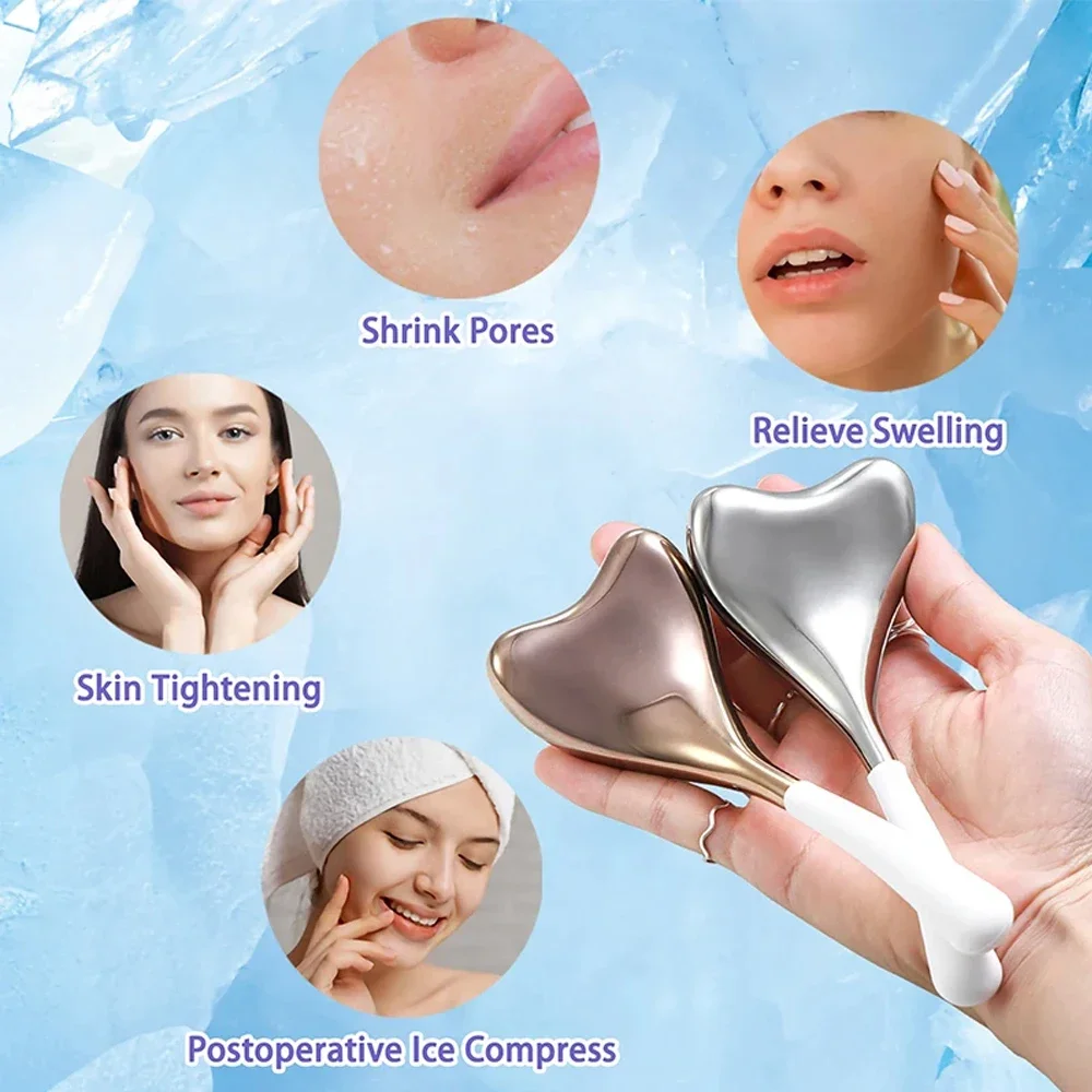 cooling spa ice globes & gua sha cryo sticks – stainless steel face & eye massager for skin care Cooling Spa Ice Globes & Gua Sha Cryo Sticks – Stainless Steel Face & Eye Massager for Skin Care 4