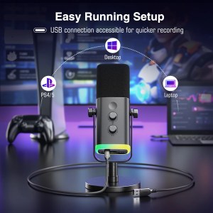 fifine usb/xlr dynamic microphone headphone jack for pc gaming recording streaming FIFINE USB/XLR Dynamic Microphone Headphone jack for PC Gaming Recording Streaming 5