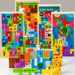 Montessori Zoo Animal Characters Blocks Sensory Puzzle Toy 3