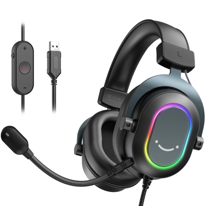fifine dynamic rgb gaming headset with mic – over ear 7.1 surround sound, 3 eq modes for pc, ps4, ps5, game, movie & music Fifine Dynamic RGB Gaming Headset with Mic – Over-Ear 7.1 Surround Sound, 3 EQ Modes for PC, PS4, PS5, Game, Movie & Music