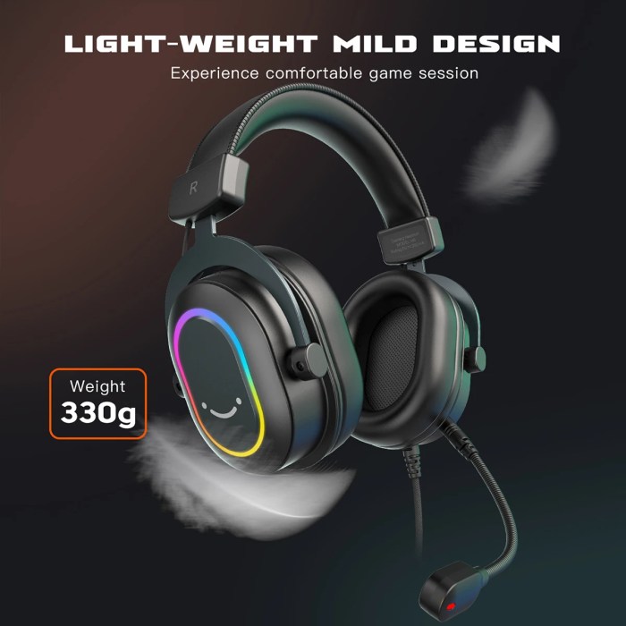 fifine dynamic rgb gaming headset with mic – over ear 7.1 surround sound, 3 eq modes for pc, ps4, ps5, game, movie & music Fifine Dynamic RGB Gaming Headset with Mic – Over-Ear 7.1 Surround Sound, 3 EQ Modes for PC, PS4, PS5, Game, Movie & Music 5