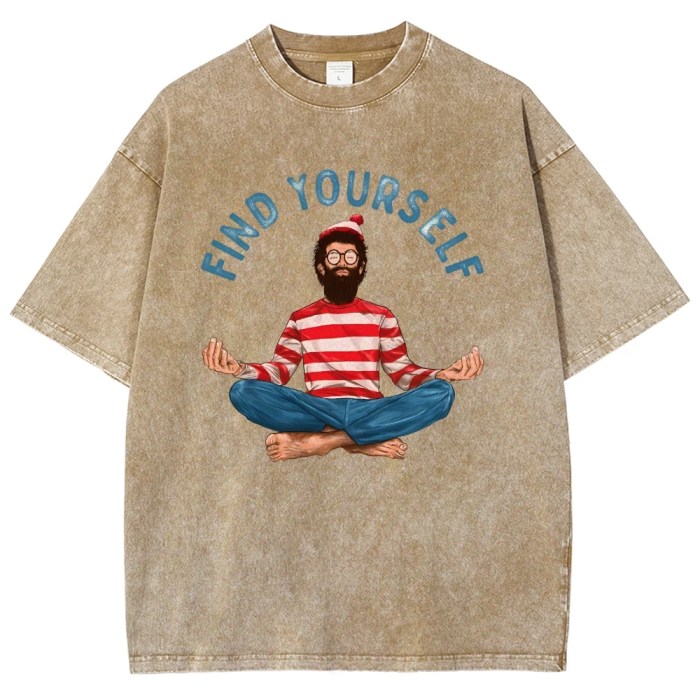 find yourself where's wally oversized t shirt Find Yourself Where's Wally Oversized T Shirt 1