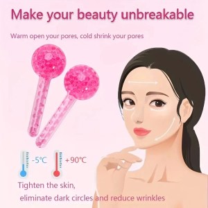2Pcs LCE Cooling Globes for Face & Eyes - Facial Massager Roller, Freezable LCE Balls for Skin Care 2